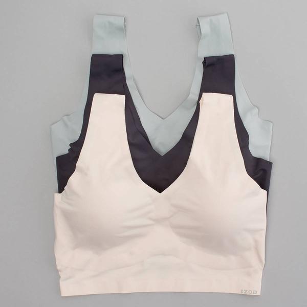 Juniors IZOD(R) 3pk. Ribbed Comfort Bras IZ70254BV