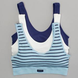 Juniors IZOD(R) 3pk. Ribbed Seamless Longline Comfort Bras IZ72058