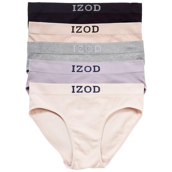 Juniors IZOD(R) 5pk. Ribbed Seamless Bikini Panties - IZ70686BV