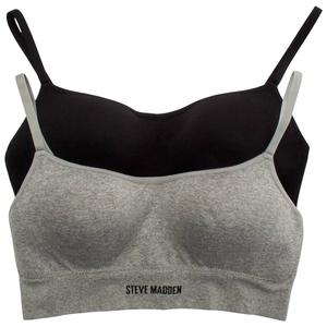 Womens Steve Madden 2pk. Molded Cup Wire-Free Bra SM58253A2