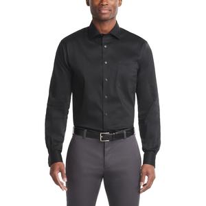 van heusen dress shirts Men's Tall Fit Short Sleeve Poplin Solid (Big and Tall) : Clothing, Shoes & Jewelry button adjustable cuffs Big & Tall Van