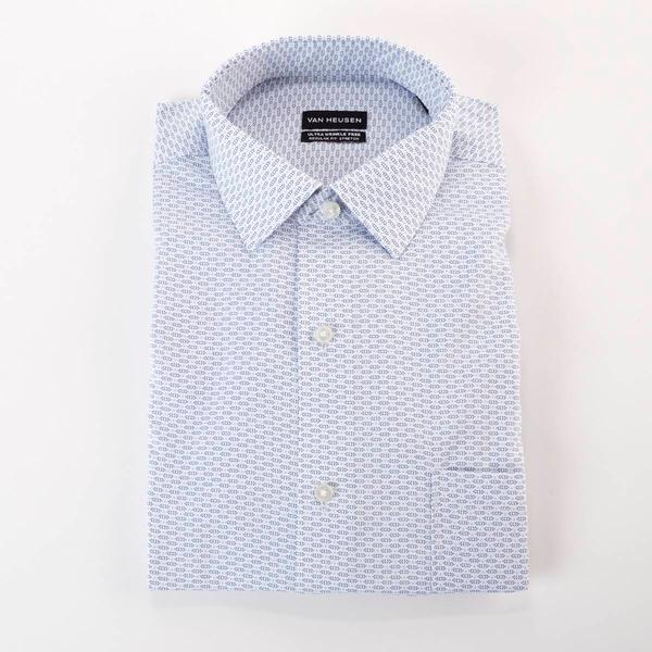 Mens Van Heusen(R) Ultra Wrinkle Free Dress Shirt - Sea Blue