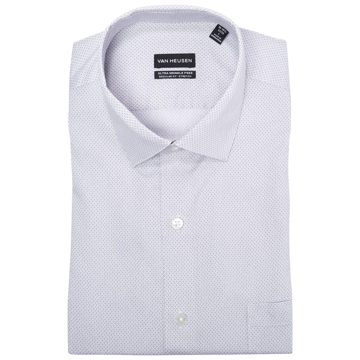 Mens Van Heusen(R) Wrinkle Free Regular Fit Dress Shirt - Pebble