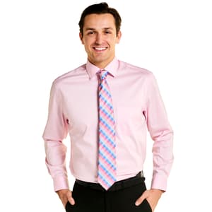 slim fit dress slacks Essential Stain Shield Short Sleeve Shirt Solid main image 0