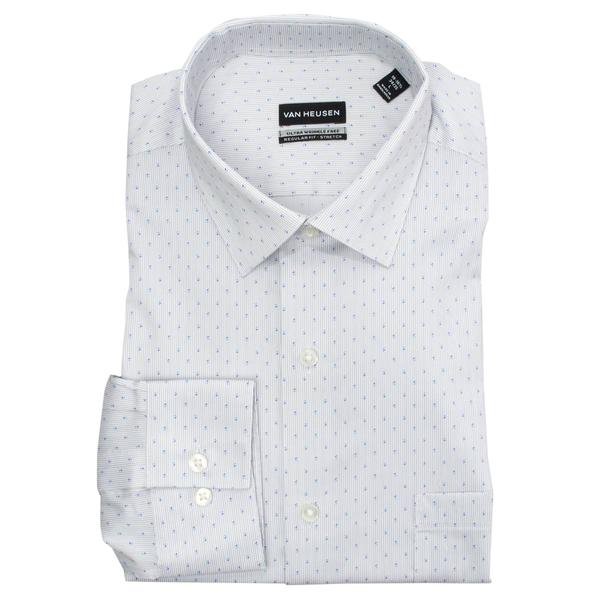 Mens Van Heusen(R) Regular Fit Dress Shirt - Blue  Rain Print