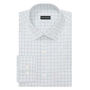Mens Van Heusen(R) Regular Fit Plaid Dress Shirt - Grey Sage