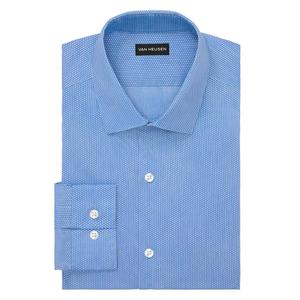 Mens Van Heusen(R) Regular Fit Geometric Dress Shirt - Galaxy Blue