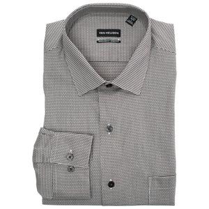 Mens Van Heusen(R) Long Sleeve Dress Shirt - Black Houndstooth