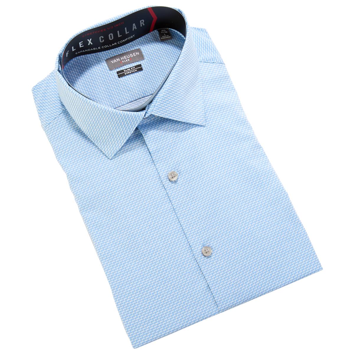 Mens Van Heusen(R) Slim Fit Stretch Dress Shirt - Pacific