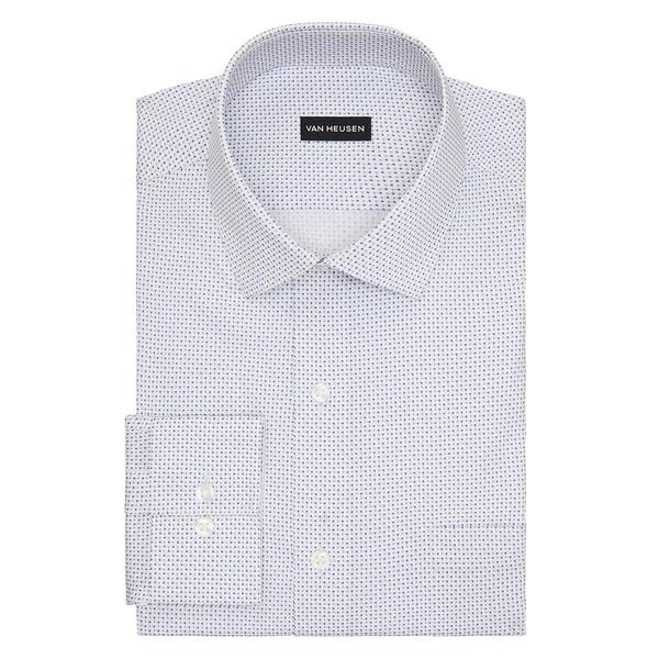 Mens Van Heusen(R) Slim Fit Stretch Dress Shirt - Taupe/Navy