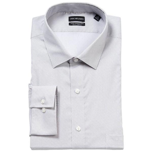 Mens Big Fit Van Heusen(R) Wrinkle Free Dress Shirt - Pebble