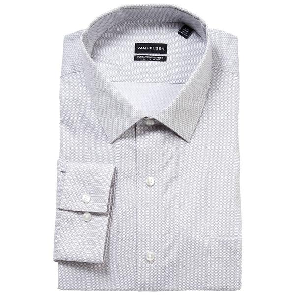 Mens Big & Tall Fit Van Heusen(R) Wrinkle Free Dress Shirt - Pebble
