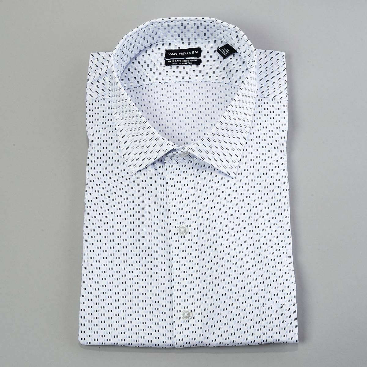 Mens Big & Tall Van Heusen(R) Wrinkle Free Tall Dress Shirt - Water