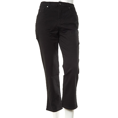 Petite Gloria Vanderbilt Amanda Black Jeans-Short