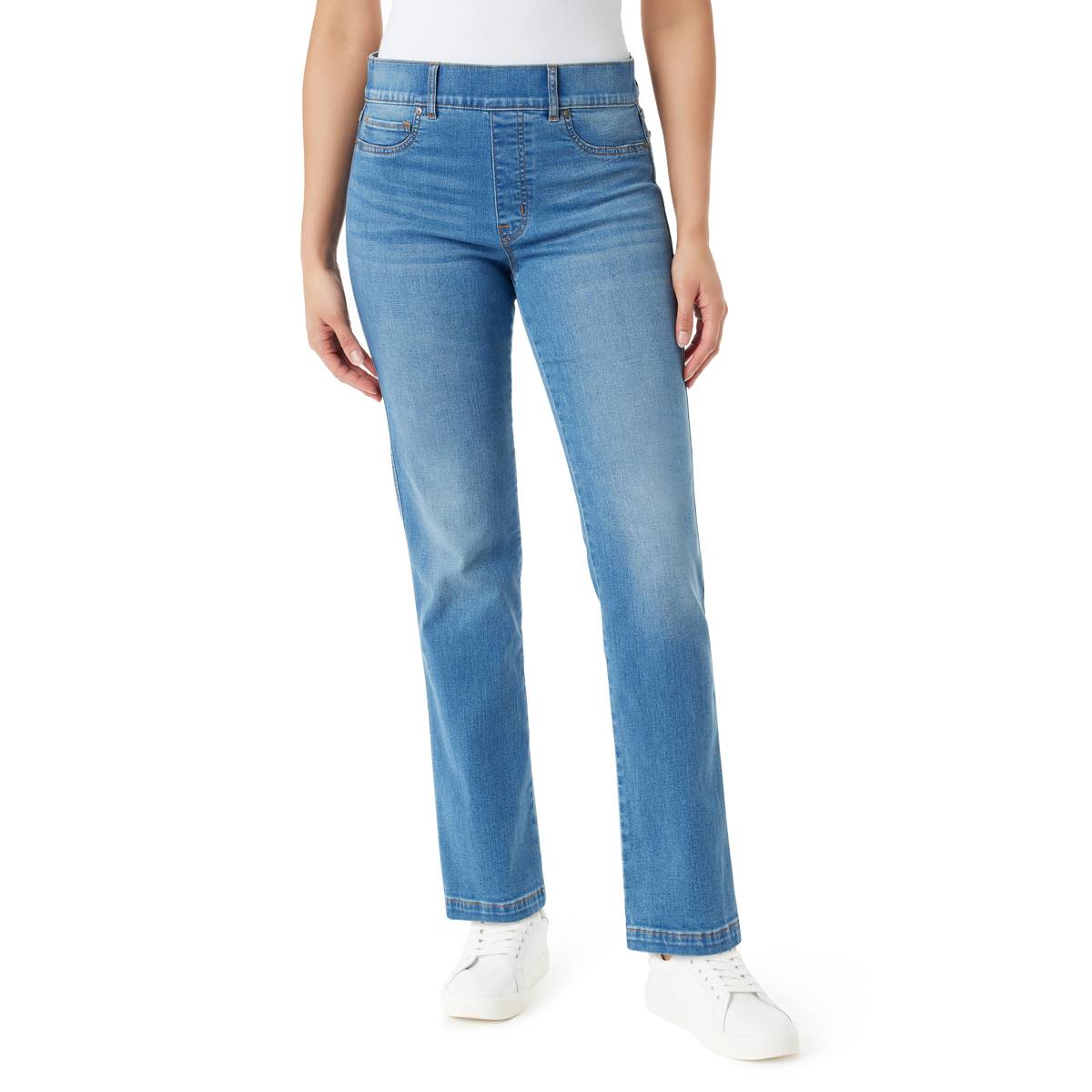 Womens Gloria Vanderbilt Shape Effect Pull On Straight Jeans