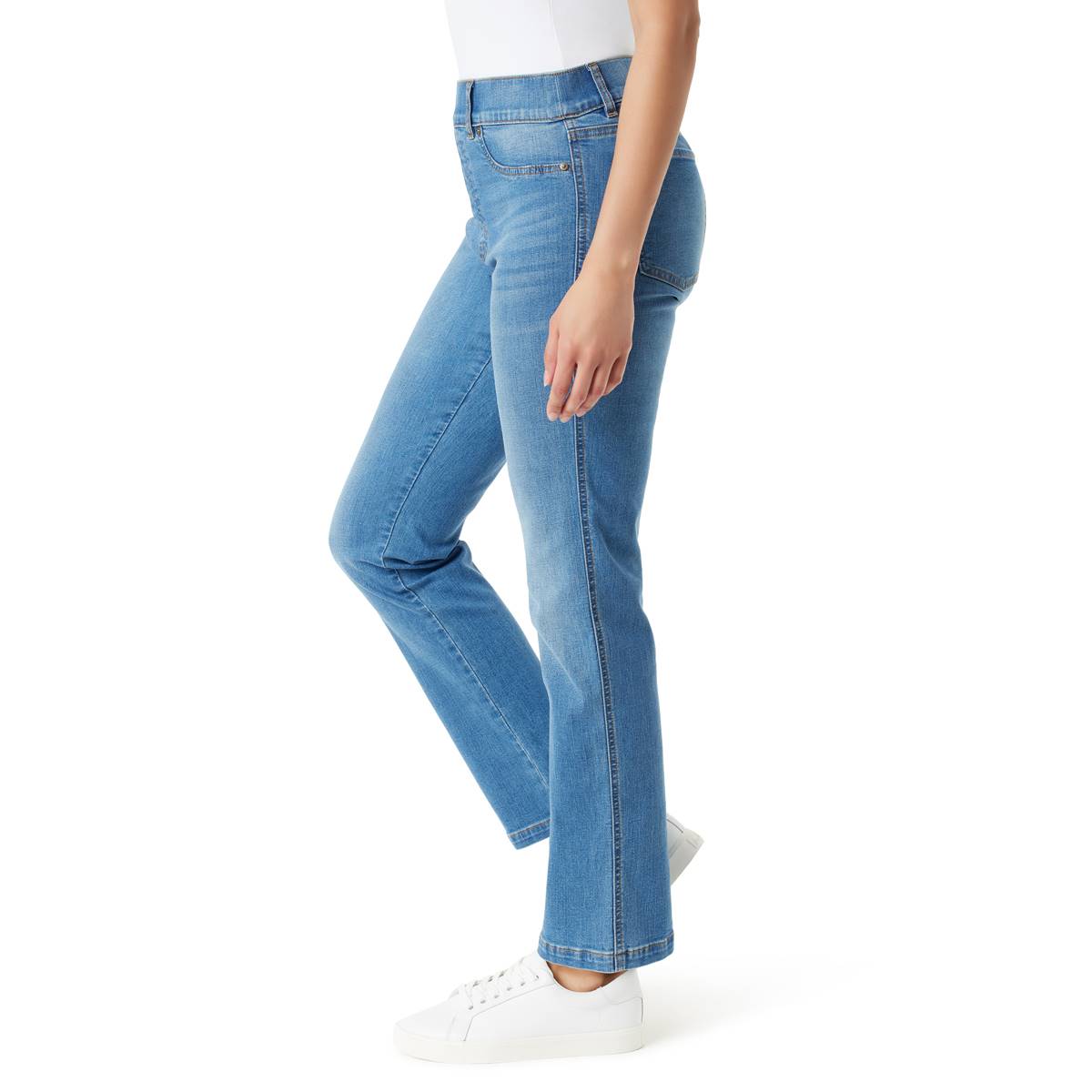 Womens Gloria Vanderbilt Shape Effect Pull On Straight Jeans