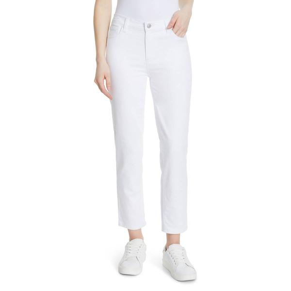 Womens Gloria Vanderbilt 5-Pocket Solid Straight Ankle Jeans