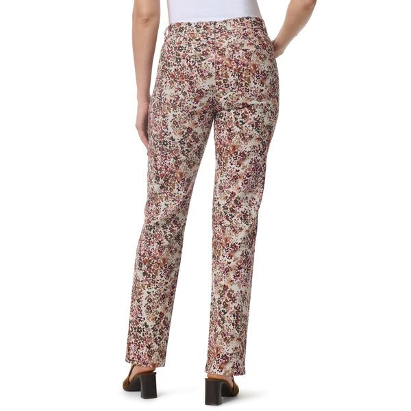 Womens Gloria Vanderbilt Amanda 5-Pocket Ditsy Jeans - Average alternate view
