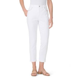 Womens Gloria Vanderbilt Amanda Embroidery Pockets Cropped Jeans