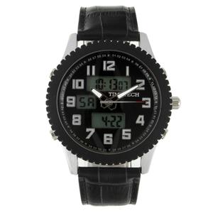 Mens TIMETECH Analog/Digital Metal Case Sport Watch - 2814BK