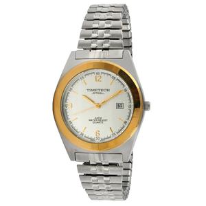 Mens TIMETECH Quartz Miyota Two-Tone Expansion Watch - 3600M