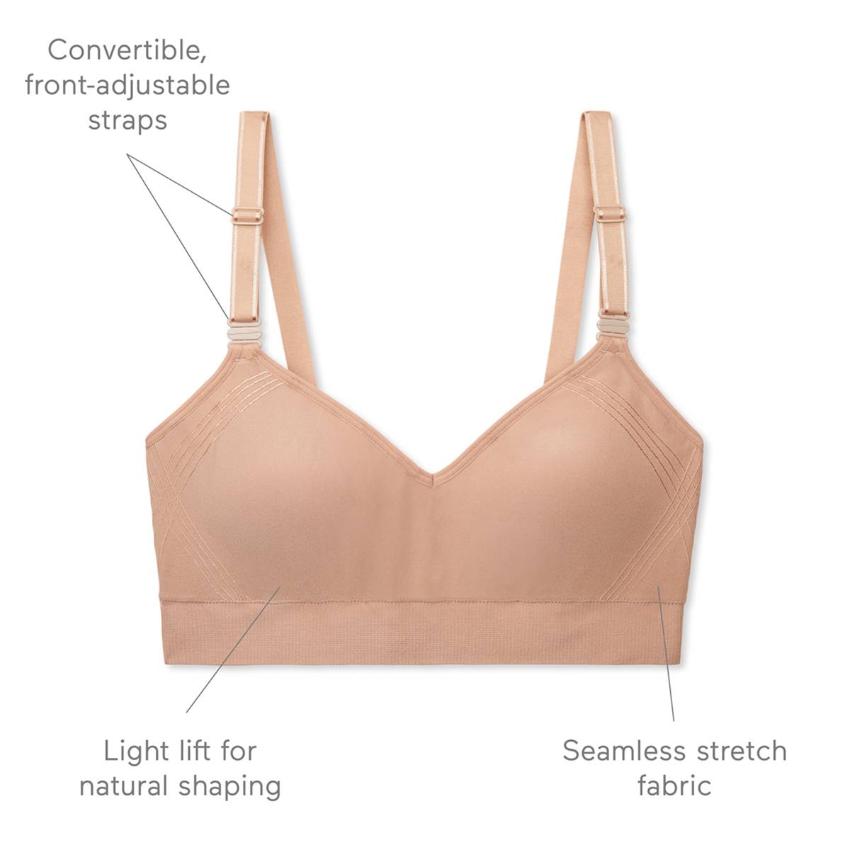 Womens Warner's Easy Does It(tm) Wire-Free Bra W/Lift RN0131A