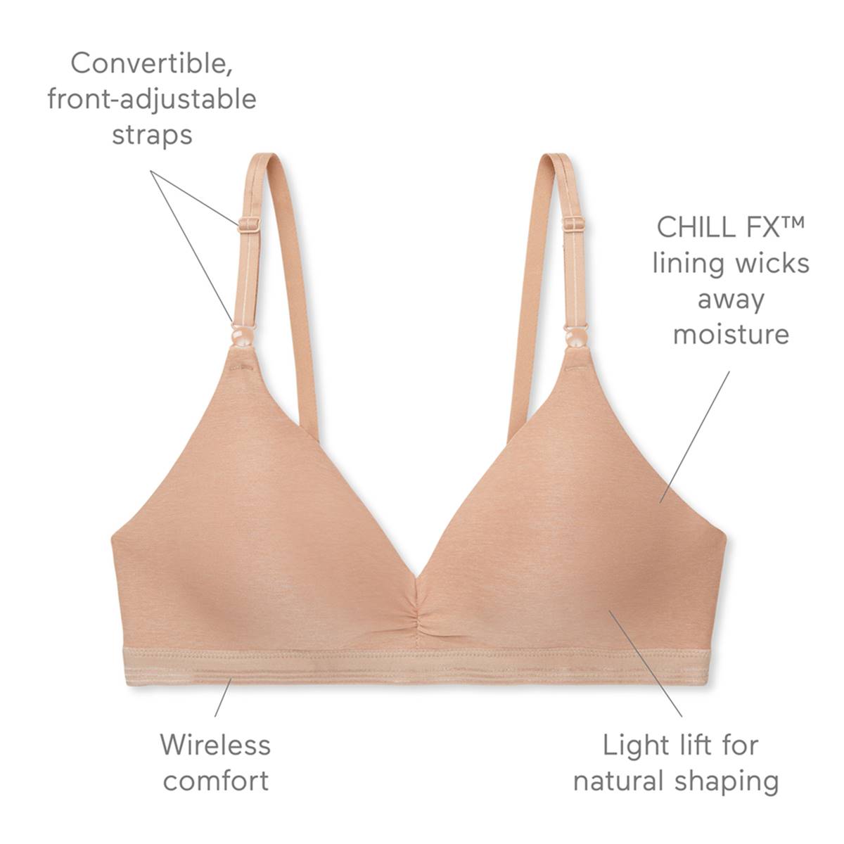 Womens Warner's Play It Cool(tm) Wire-Free Lift Bra RN3281A