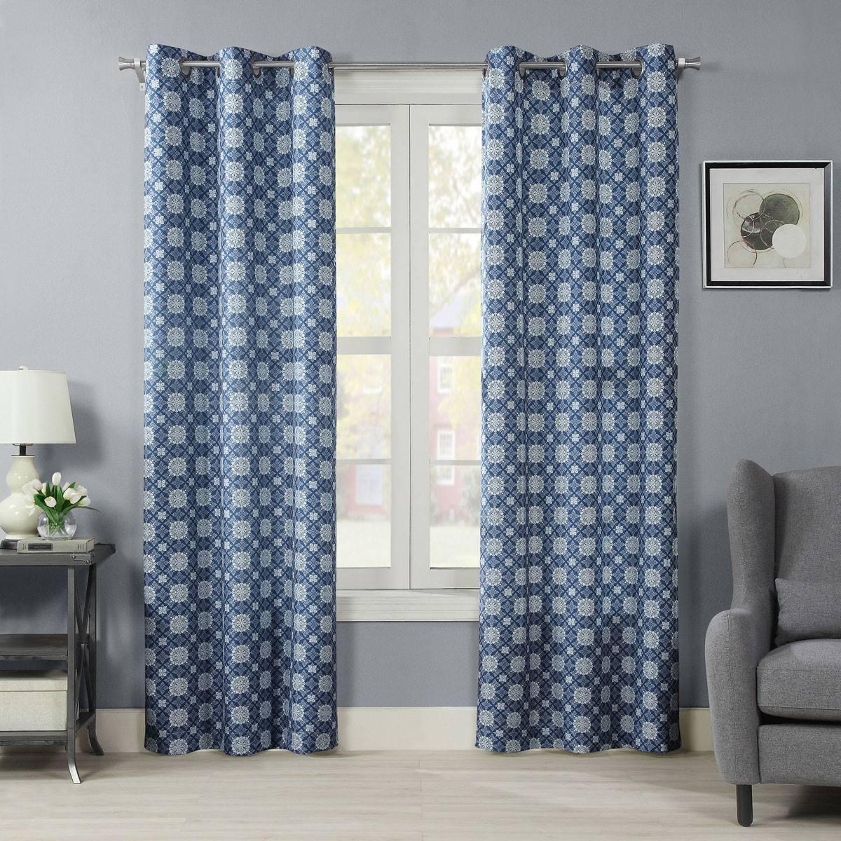 Mandala Lattice Grommet Curtain Panel