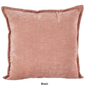 Spring Solid Chenille With Flower Decorative Pillow - 18x18 alternate view