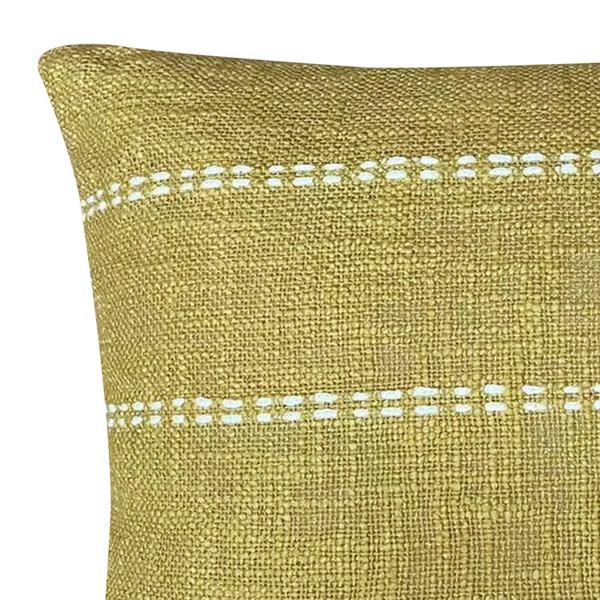 Harper Loft Melba Cotton Wheat Decorative Throw Pillow - 18x18 alternate view