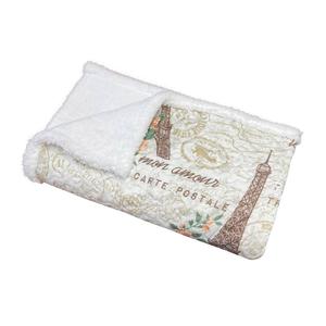 Harper Lane Vintage Paris Peach Sherpa Throw alternate view