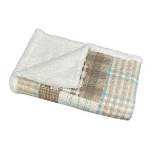 Harper Lane Aubin Patchwork Sherpa Throw alternate view