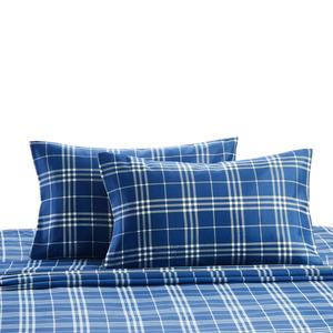 Harper Lane Classic Blue & White Plaid Sheet Set