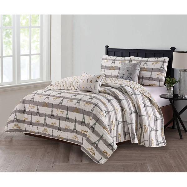 Harper Lane Bonjour Paris 5pc. Quilt Set