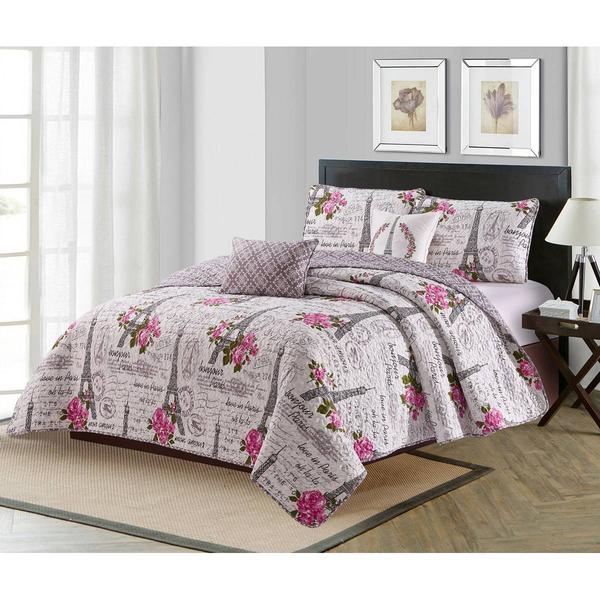 Harper Lane Vintage Paris 5pc. Quilt Set