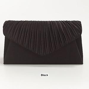 Jessica McClintock Solid Pleated Envelope Clutch alternate view