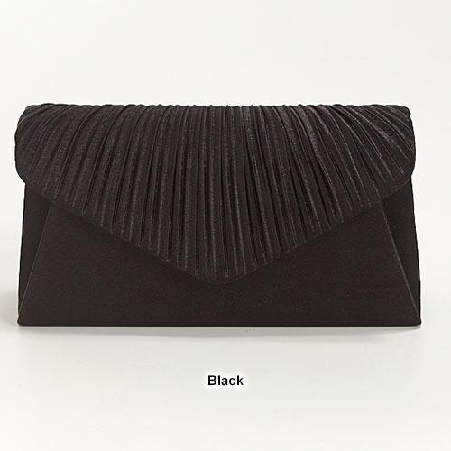 Jessica McClintock Solid Pleated Envelope Clutch alternate view