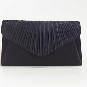 Jessica McClintock Solid Pleated Envelope Clutch