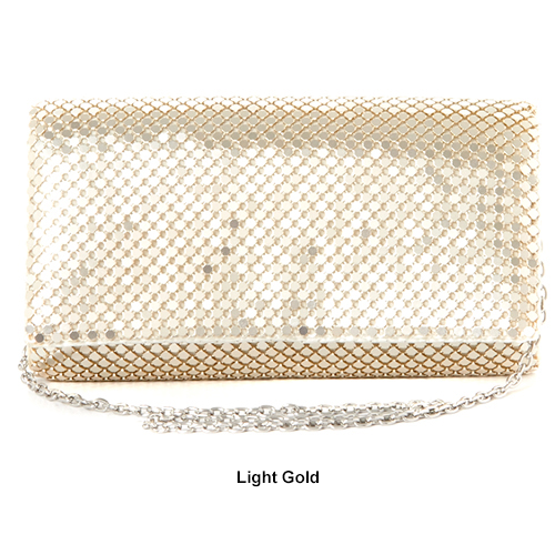 Jessica McClintock Metal Mesh Roll Bag