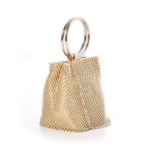 Jessica McClintock Gwen Ball Mesh Ring Solid Evening Bag alternate view