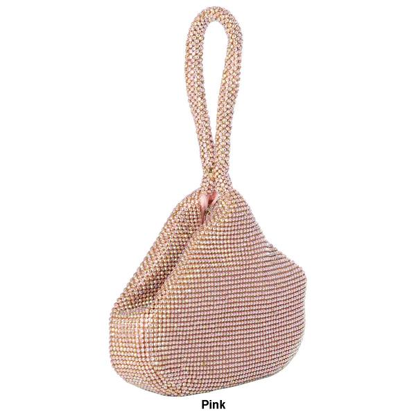 MultiSac Staci Diamonte Sparkle Solid Mesh Evening Bag alternate view