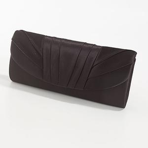 MultiSac Satin Pleated Flap Solid Clutch