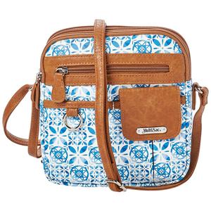 MultiSac North/South Zip-Around Geometric Crossbody