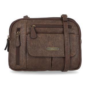 MultiSac Austin Solid Faux Leather Zippy Minibag