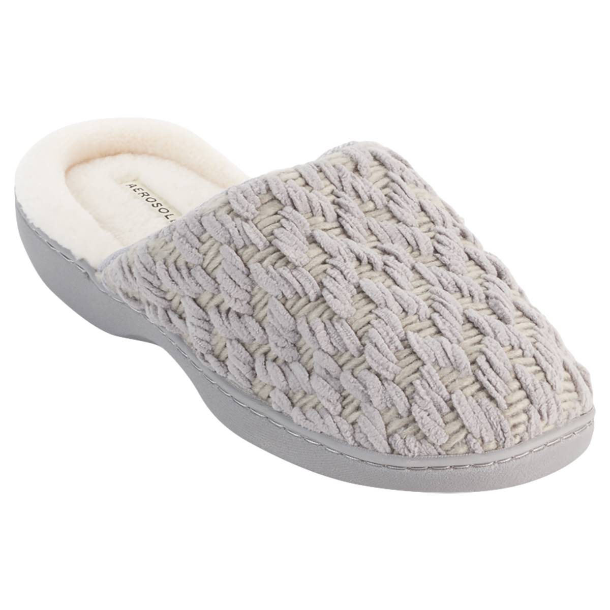 Womens Aerosoles Basketweave Chenille Scuff Slippers