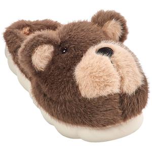 Womens Cloud Critters Bear Plush Slippers alternate view