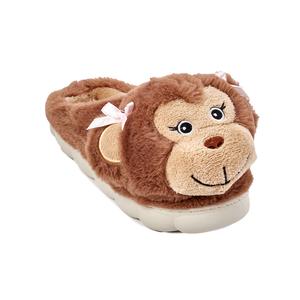 Womens Cloud Critters Monkey Plush Slippers