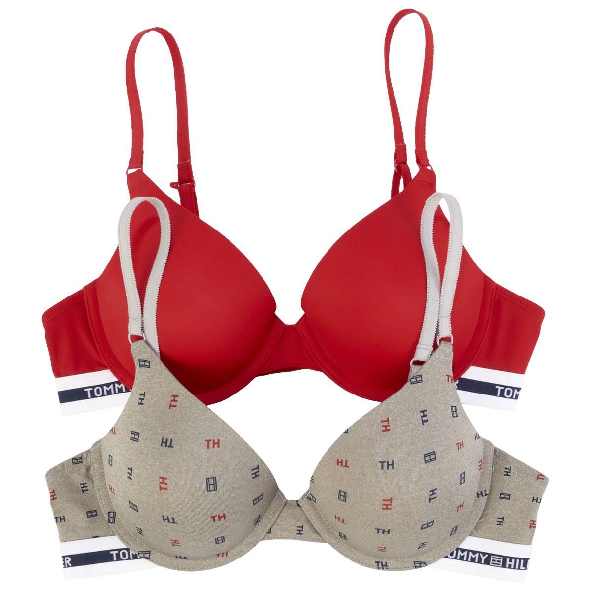 WomensTommy Hilfiger Stylish 2pk. Pushup Underwire Micro Bras