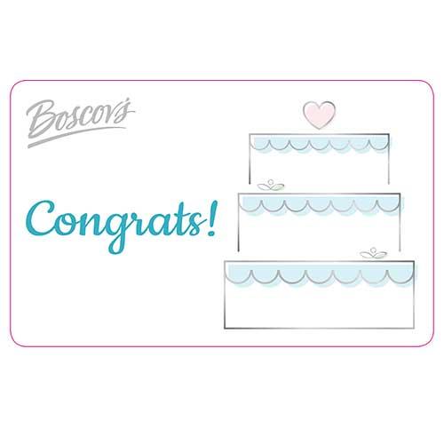 Boscov's Wedding Cake Gift Card