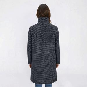 Plus Size Nine West Plaid Full Zip Faux Wool Coat alternate view